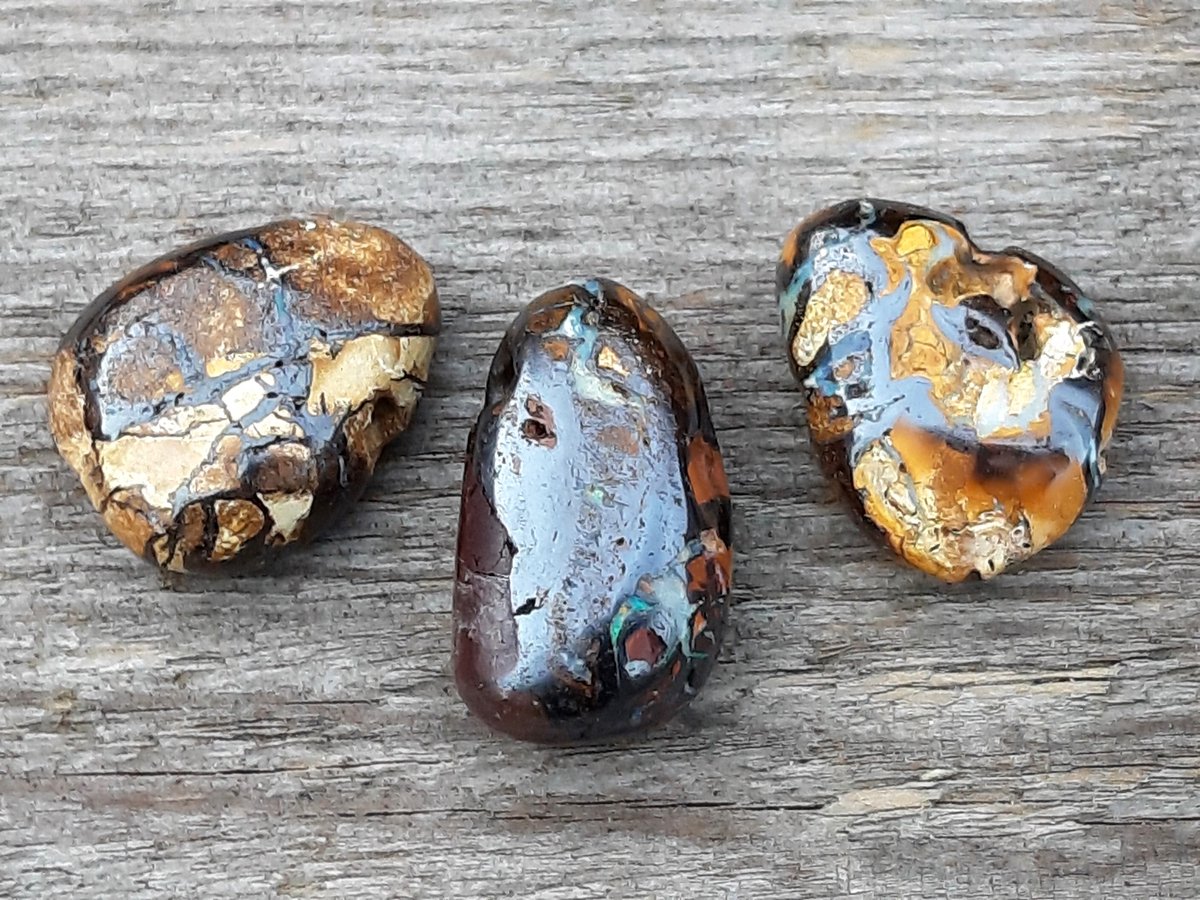 Edelsteen Boulder Opaal doorboorde hanger